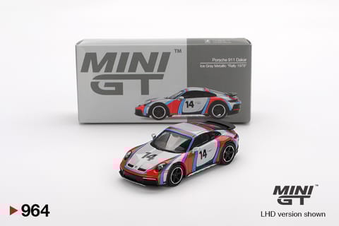 Mini GT 964 Porsche 911 Dakar Ice Grey Metallic "Rally 1978"