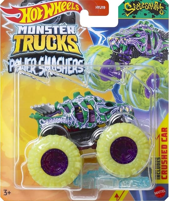 Hot Wheels Monster Trucks Power Smashers Skelesaurus