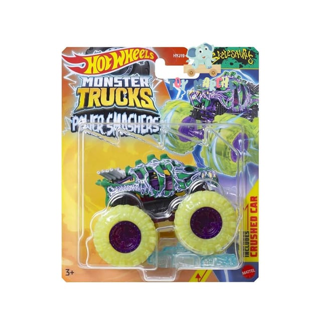 Hot Wheels Monster Trucks Power Smashers Skelesaurus