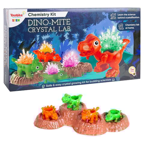 Youreka STEM Chemistry Kit – Dino-Mite Crystal Lab