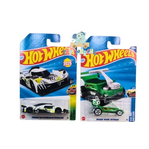 Hot Wheels Peugeot 9x8 Hypercar / Hypervoiture And Draggin' Wagon / Remorque