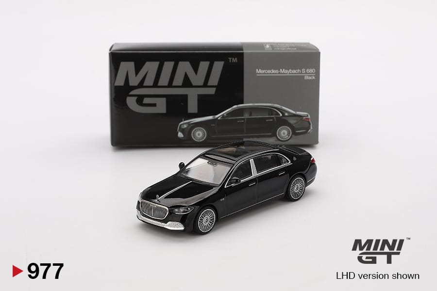 MINI GT Mercedes-Maybach S 680 2台セット Mini GT 977 Mercedes-Maybach S 680 Black