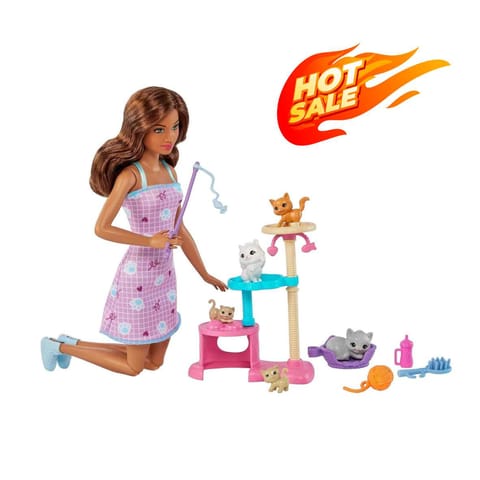 Barbie Kitty Condo Doll And Pets With Accessories