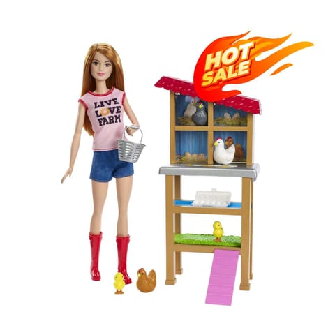 Barbie Chicken Farmer Doll & Playset