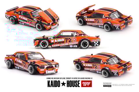 Mini GT Kaido House 195 Nissan Skyline 2000GT-R (KPGC10) Kaido Racing V1