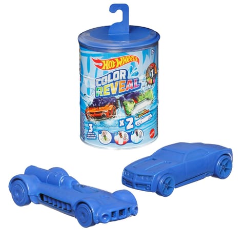 Hot Wheels Color Reveal, Set Of 2 1:64 Scale Vehicles With Surprise Reveal & Color-Change Feature