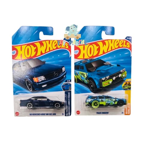 Hot Wheels '89 Mercedes-Benz 560 Sec AMG And Track Dwagon