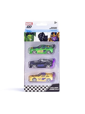 Hasbro Marvel Go Collection Battle SUV 3-Pack: Hulk, Black Panther and Thanos
