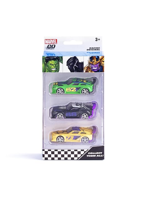 Hasbro Marvel Go Collection Battle SUV 3-Pack: Hulk, Black Panther and Thanos