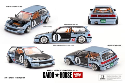 Mini GT Kaido House 179 Honda Civic (EF) Kaido Roulette V1