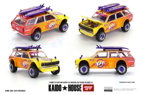 Mini GT Kaido House 210 Datsun KAIDO 510 Wagon 4x4 Kaido ISLANDS V1