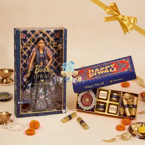 Barbie Signature Diwali Doll by Anita Dongre with Frostick Happy Diwali Gift Box