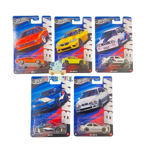 Hot Wheels Silver Series BMW - Set Of 5