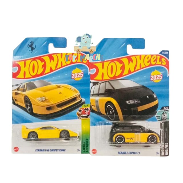 Hot Wheels Ferrari F40 Competizione And Renault Espace F1