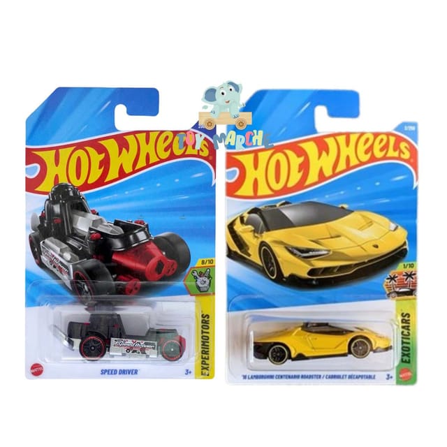Hot Wheels Speed Driver And '16 Lamborghini Centenario Roadster / Cabriolet Decapotable