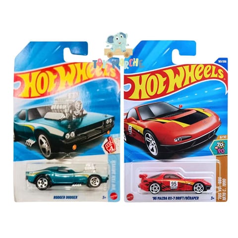 Hot Wheels Rodger Dodge And '95 Mazda RX-7 Drift