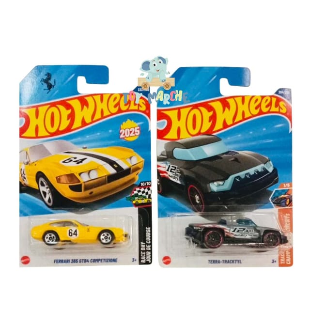 Hot Wheels Ferrari 365 GTB4 Competizione And Terra Tracktyl