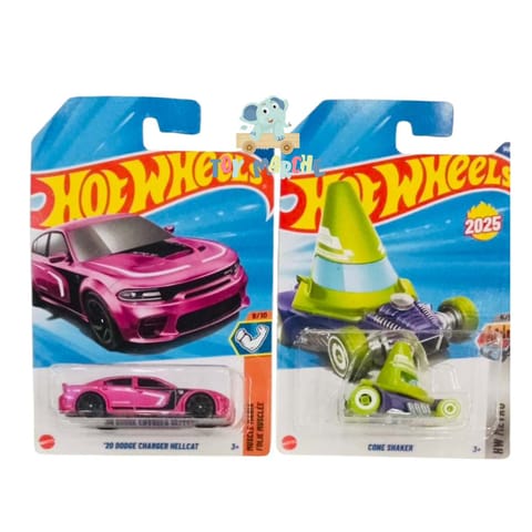 Hot Wheels Cone Shaker And '20 Dodge Charger Hellcat
