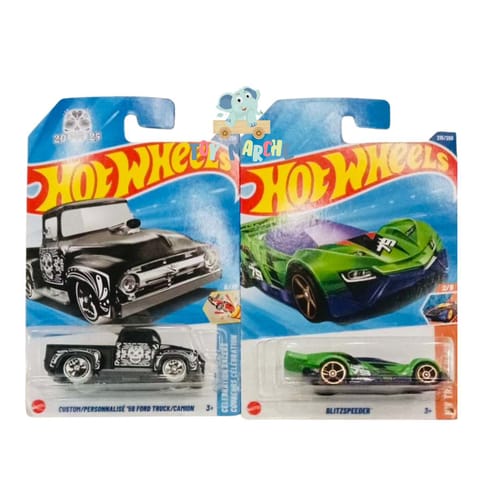 Hot Wheels Custom/Personnalise '56 Ford Truck/Camion And Blitzspeeder
