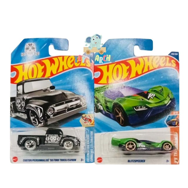 Hot Wheels Custom/Personnalise '56 Ford Truck/Camion And Blitzspeeder