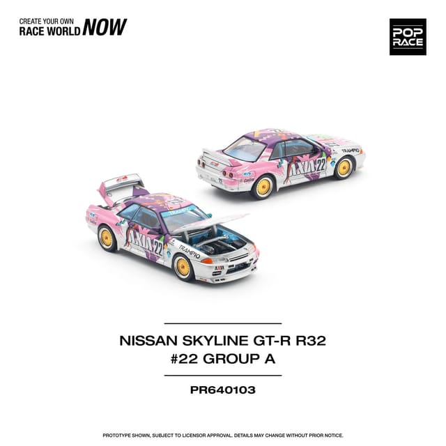 Pop Race Nissan Skyline GTR R32 22 Axia Group A PR640103