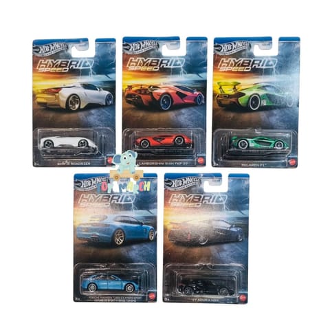 Hot Wheels Silver Series Hybrid Speed - Set of 5