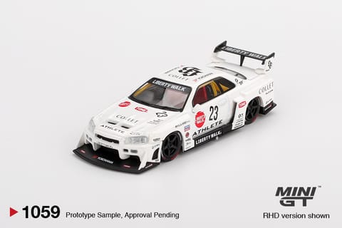 Mini GT 1059 Nissan LB-ER34 Super Silhouette ATHLETE/COLLET