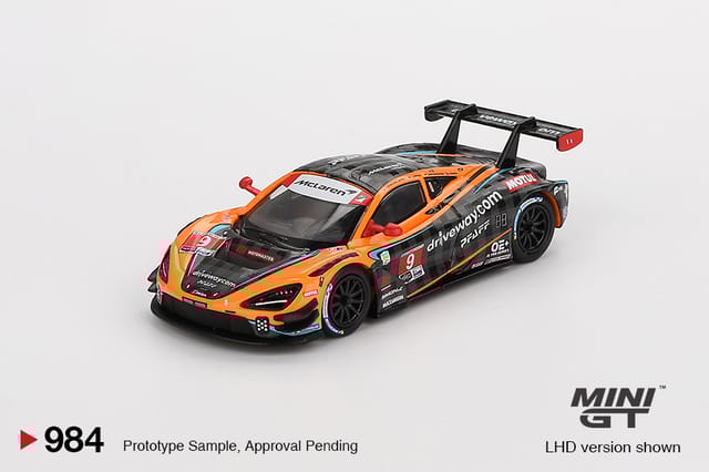 Mini GT 984 McLaren 720S GT3 Evo Pfaff Motorsports 2024 IMSA Daytona 24 Hrs