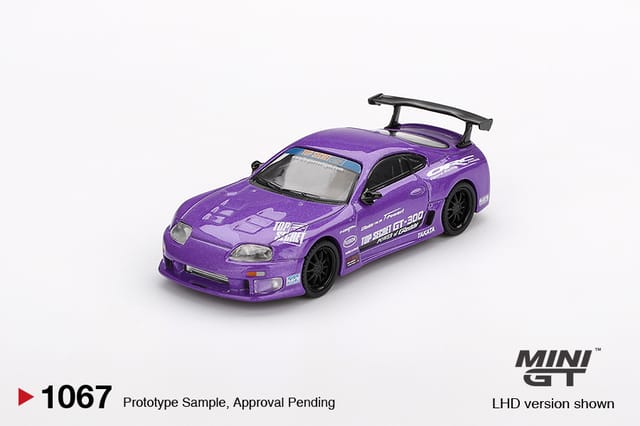 Mini GT 1067 Toyota Supra (A80) Top Secret GT-300 Top Secret Purple