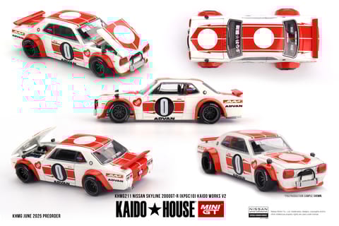 Mini GT Kaido House 211 Nissan Skyline 2000GT-R (KPGC10) Kaido Works V2
