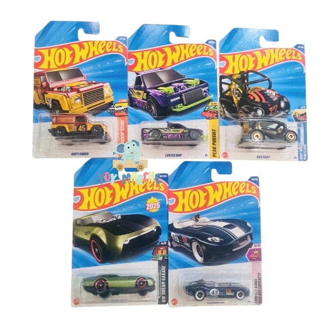 Hot Wheels Drift Ender, Limited Grip, Kick Kart, RRRoadster, Slide Burn