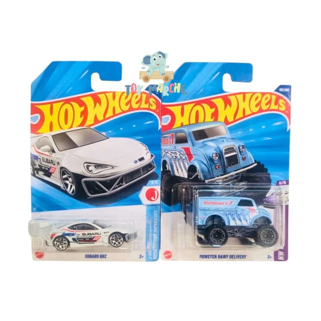 Hot Wheels Subaru BRZ And Monster Dairy Delivery