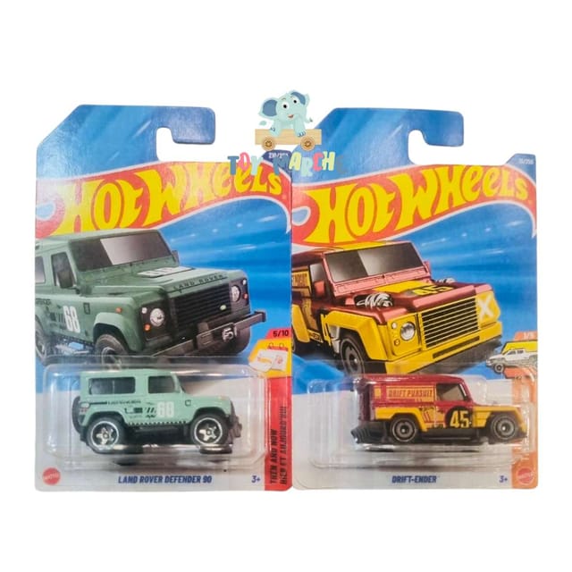 Hot Wheels Land Rover Defender 90 And Drift-Ender