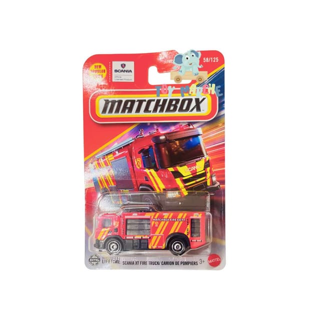 Matchbox Scania XT Fire Truck/ Camion De Pompiers