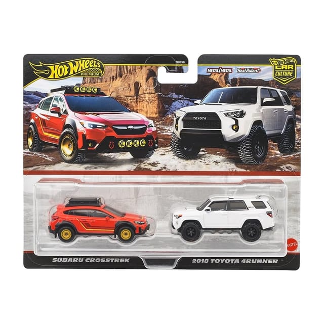 Hot Wheels Car Culture Subaru Crosstek and 2018 Toyota 4runner