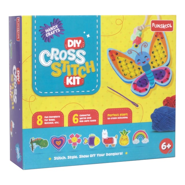 Funskool Handycraft DIY Cross Stitch Kit