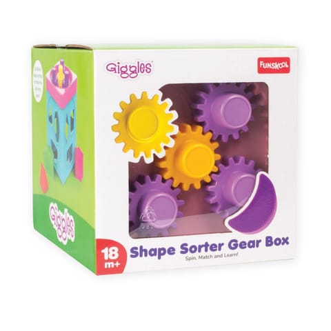 Funskool Giggles - Shape Sorter Gear Box Pink
