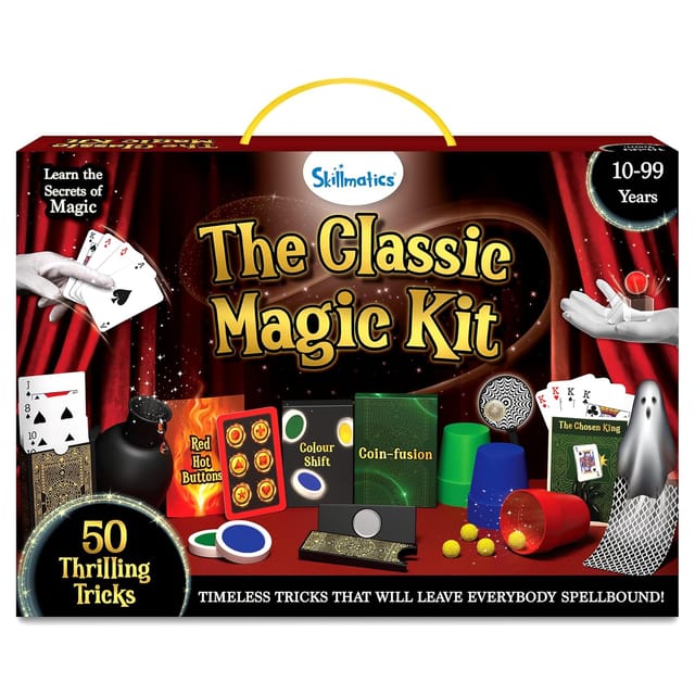 Skillmatics The Classic Magic Kit: Perform 50 Classic Magic Tricks & Illusions