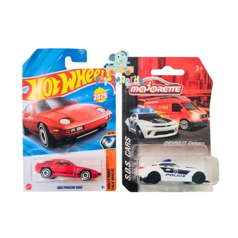 Hot Wheels 1983 Porsche 928S And Majorette SOS Cars Chevrolet Camaro