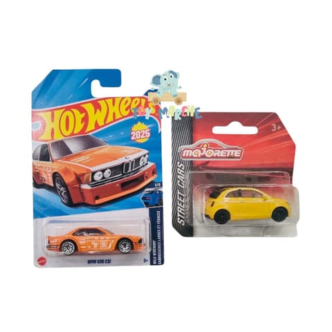 Hot Wheels BMW 635 CSi And Majorette Street Cars FIAT 500 Icon