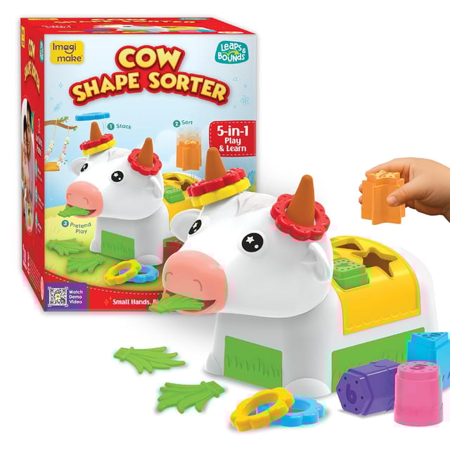 Imagimake Leaps & Bounds - Cow Shape Sorter
