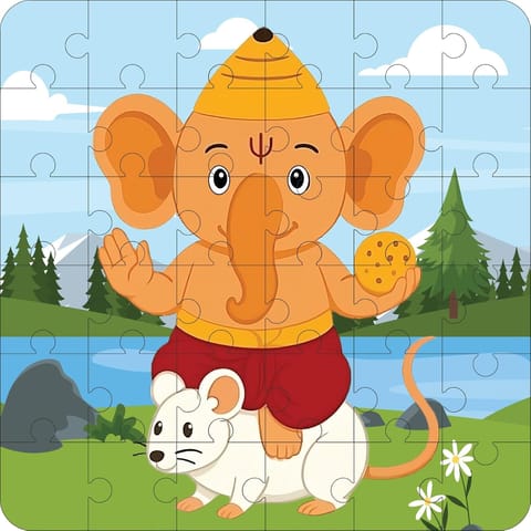 Modi Toys Baby Ganesh 2 in 1 Puzzle Set