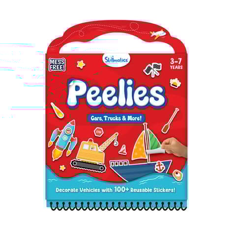 Skillmatics Peelies: Cars, Trucks & More! | Reusable Sticker Activity Book