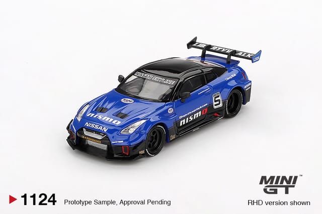 Mini GT 1124 LB-Silhouette WORKS GT NISSAN 35GT-RR Ver.2 Blue