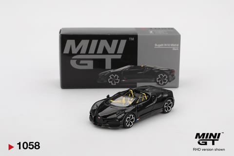 Mini GT 1058 Bugatti W16 Mistral Black