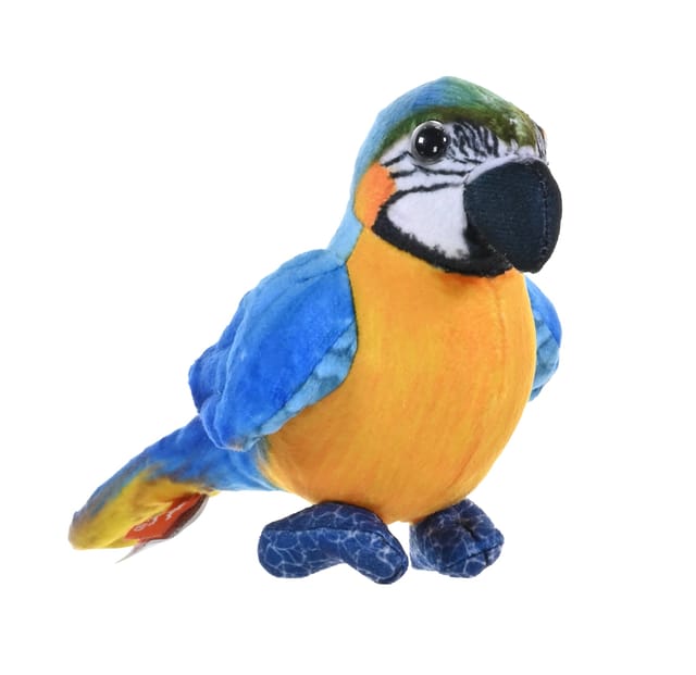 Wild Republic Rainforest Birds Blue & Yellow Macaw 4.5 Inch