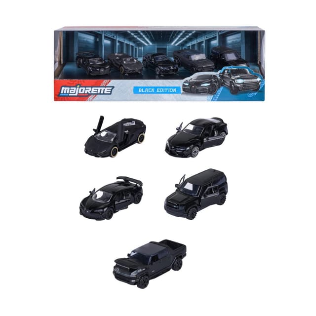 Majorette Black Edition 5-car Giftpack