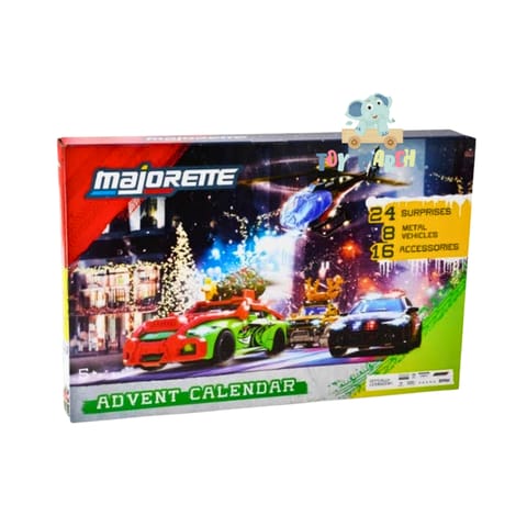 Majorette Advent Calendar Premium 24 surprises, 8 Metal Vehicles, 16 Accessories