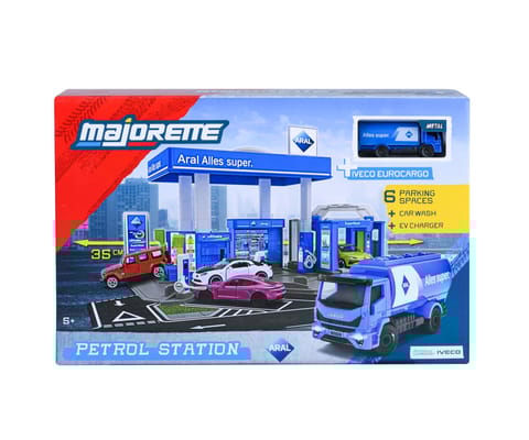 Majorette Petrol Station Aral + 1 Vehicle