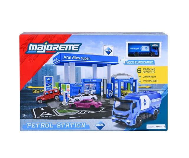 Majorette Petrol Station Aral + 1 Vehicle